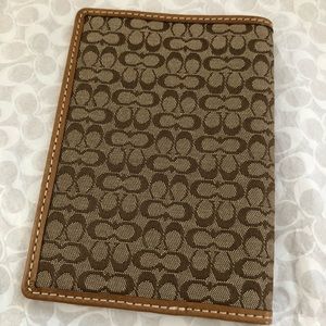 Coach passport case/cover/holder